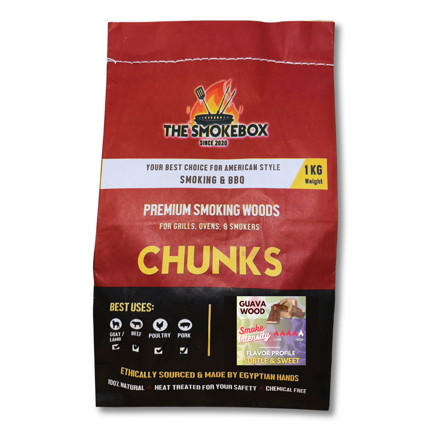 Guava Chunks for BBQ and Smoking