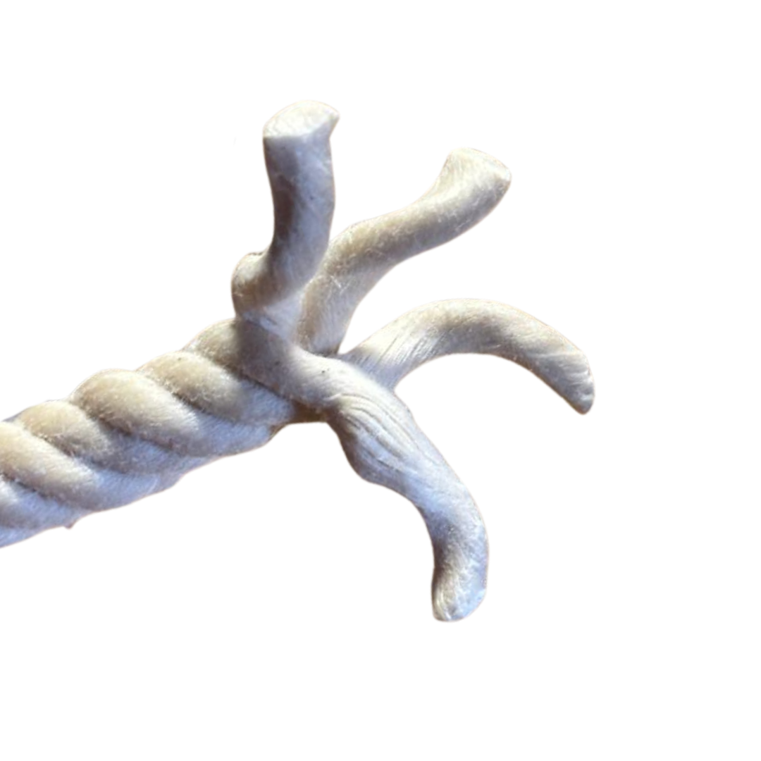 Eco-Friendly Cotton Fire Starter Stick ~ 8 Minute burn time (up to 50 Fires)