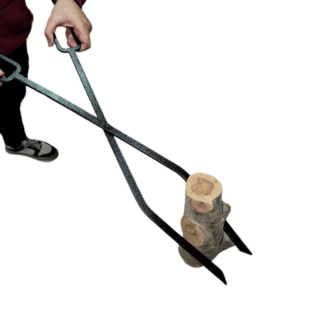 Fireplace Tools Set 4 Pcs + Stand (Shovel, Brush, Poker, and Tongs)