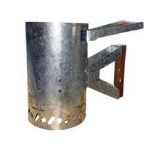 Load image into Gallery viewer, Charcoal Starter with Two Handles for Extra Control - Galvanized Steel
