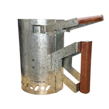 Load image into Gallery viewer, Charcoal Starter with Two Handles for Extra Control - Galvanized Steel
