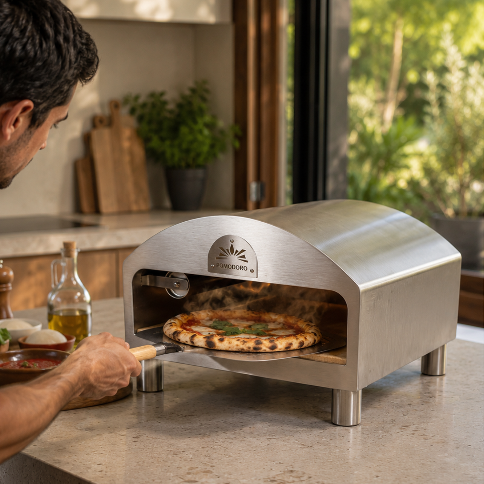 Pomodoro Tabletop Gas Powered Pizza Oven  - Model P5