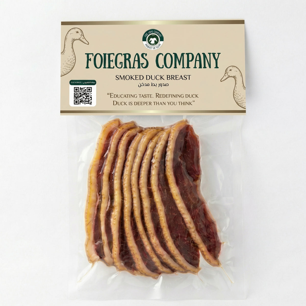 Smoked Duck Breast Slices 250 grams Frozen