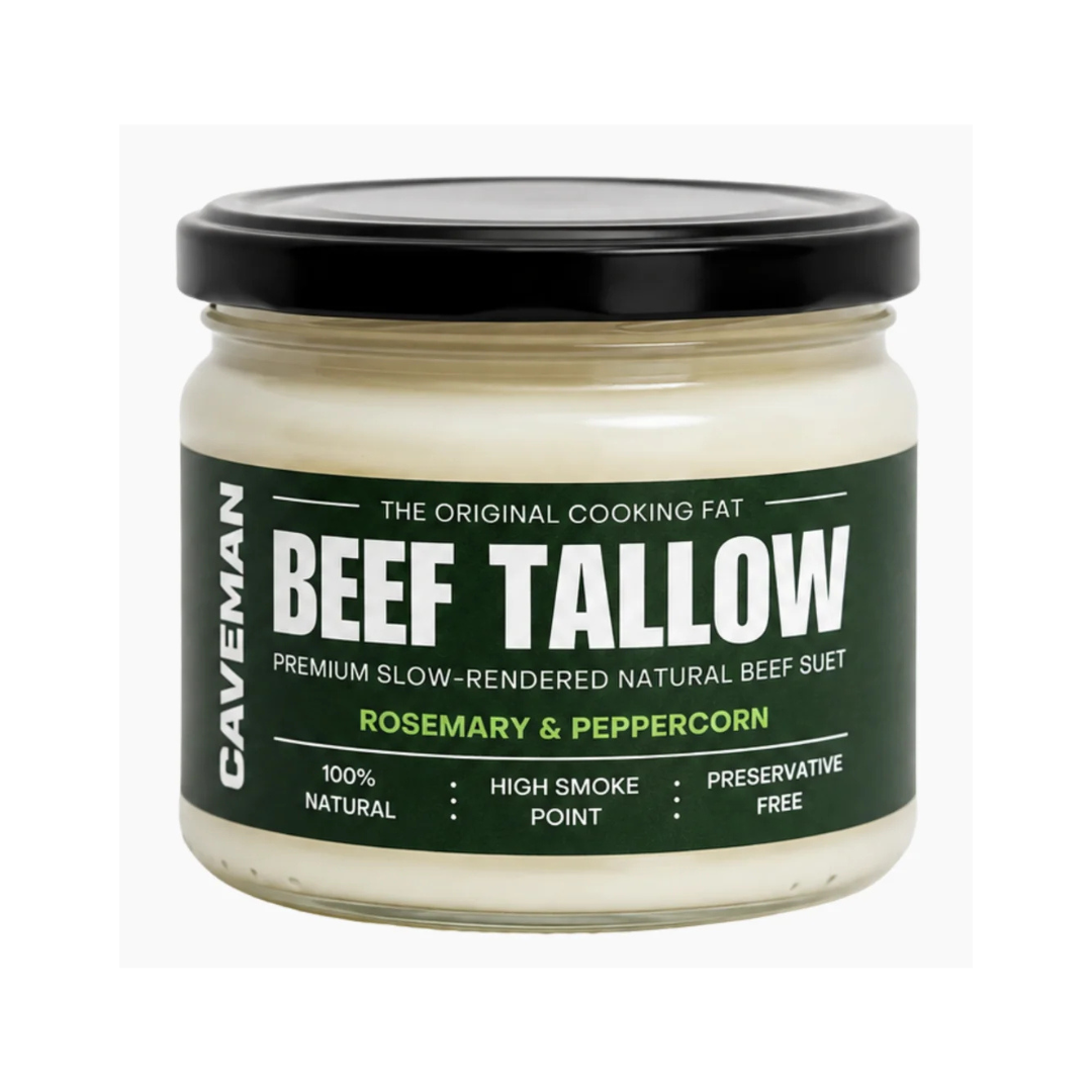 Rosemary and Pepper Beef Tallow for Cooking and Searing 250 grams