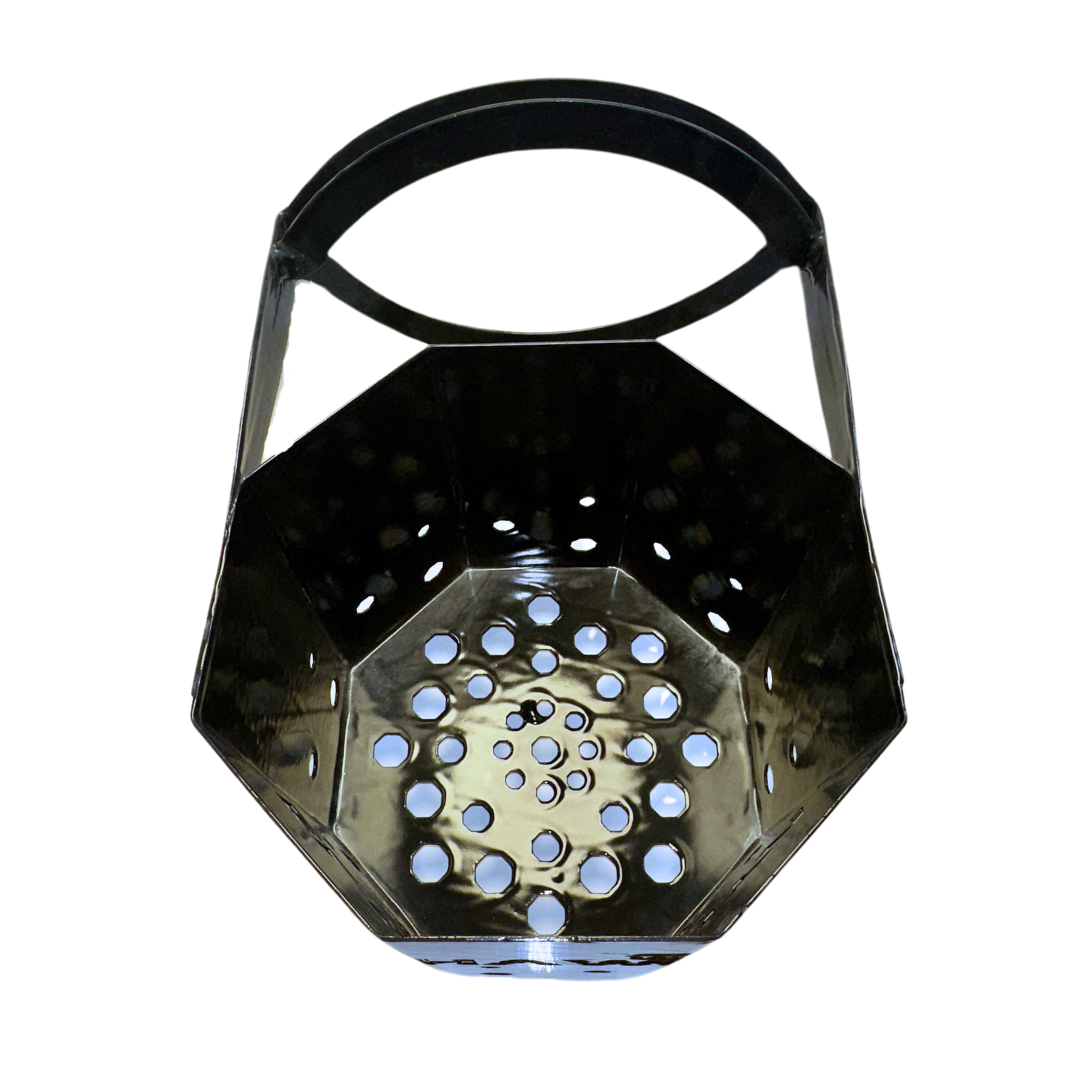 Charcoal Starter With Handle Enamel Coated - Large