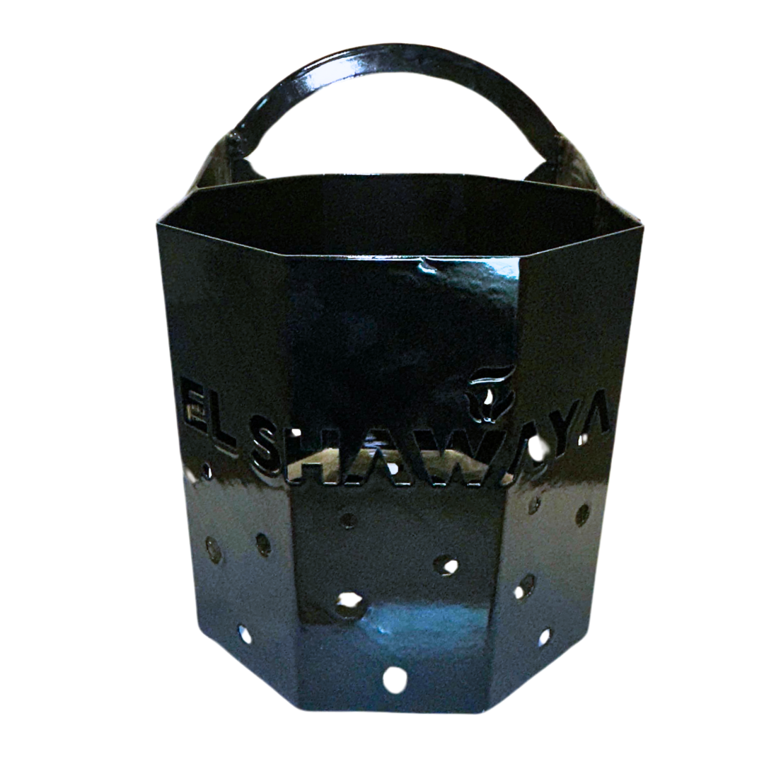 Charcoal Starter With Handle Enamel Coated - Large