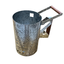 Load image into Gallery viewer, Charcoal Starter with Two Handles for Extra Control - Galvanized Steel
