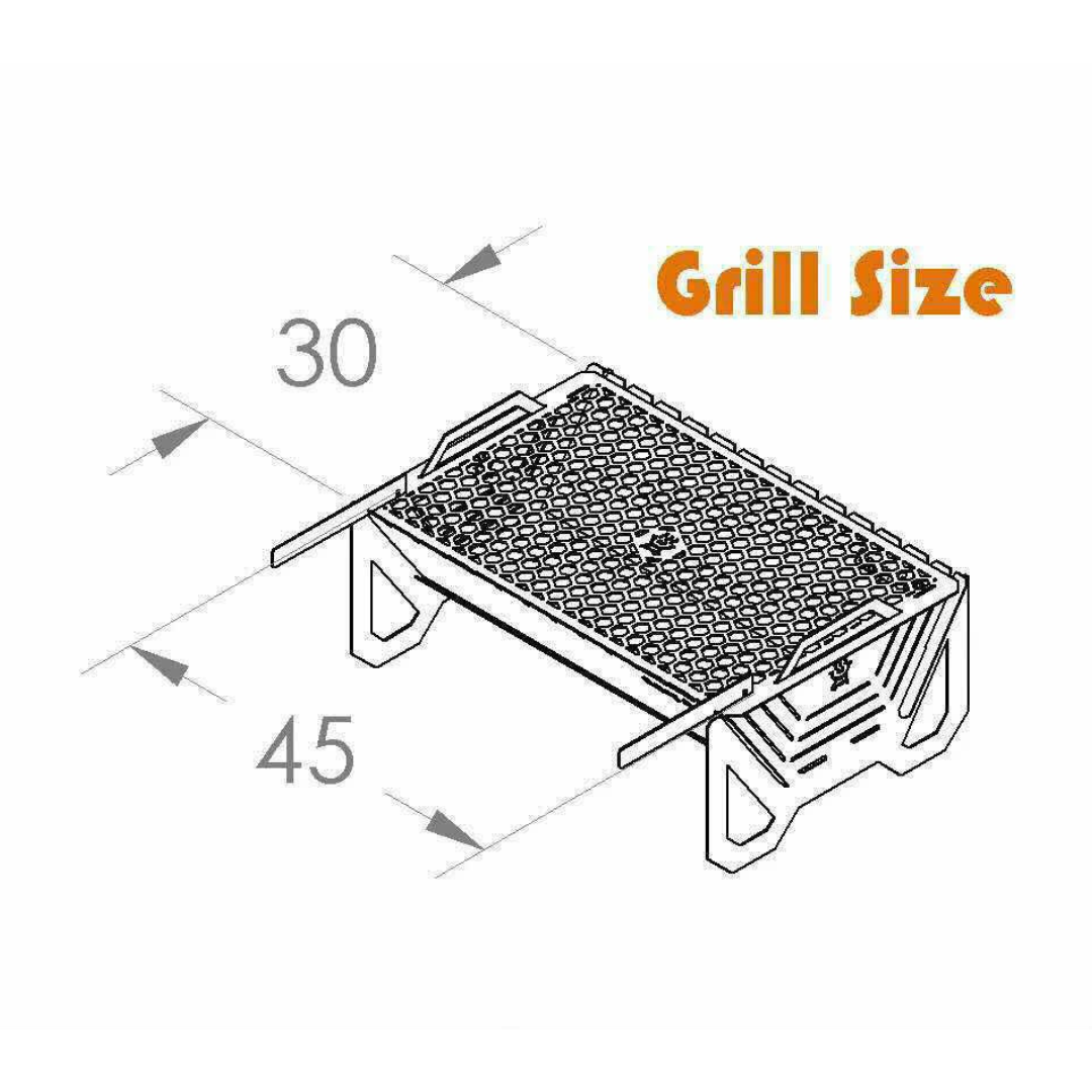 EasyGrill Charcoal Grill for Outdoor BBQ (Enamel Black)