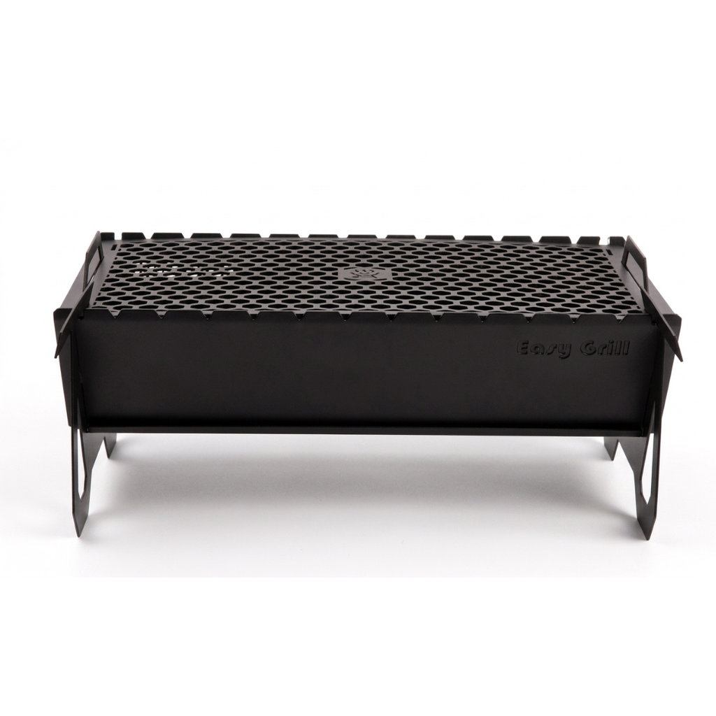 EasyGrill Charcoal Grill for Outdoor BBQ (Enamel Black)