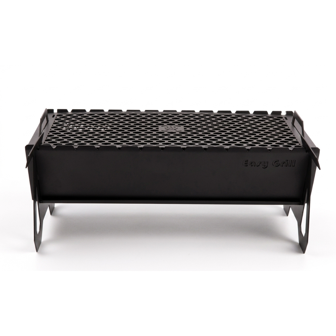 EasyGrill Charcoal Grill for Outdoor BBQ (Enamel Black)