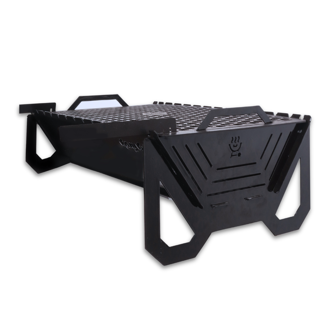 EasyGrill Charcoal Grill for Outdoor BBQ (Enamel Black)