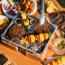 Load image into Gallery viewer, Fast Grill - Single Use Charcoal Grill ~ 2 Hour burn time
