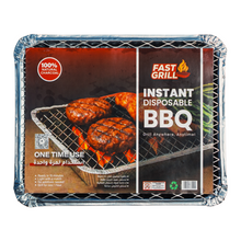 Load image into Gallery viewer, Fast Grill - Single Use Charcoal Grill ~ 2 Hour burn time
