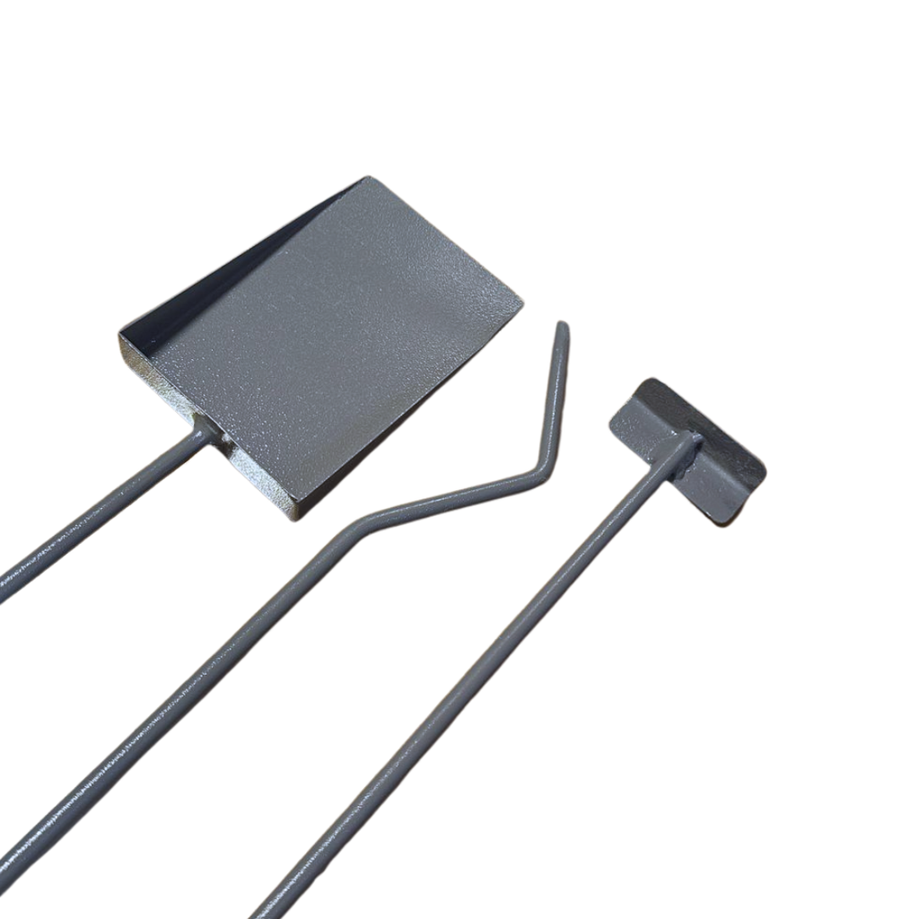 Fireplace Tools Set 3 pcs - Shovel, Poker, and Rake for Fire Management