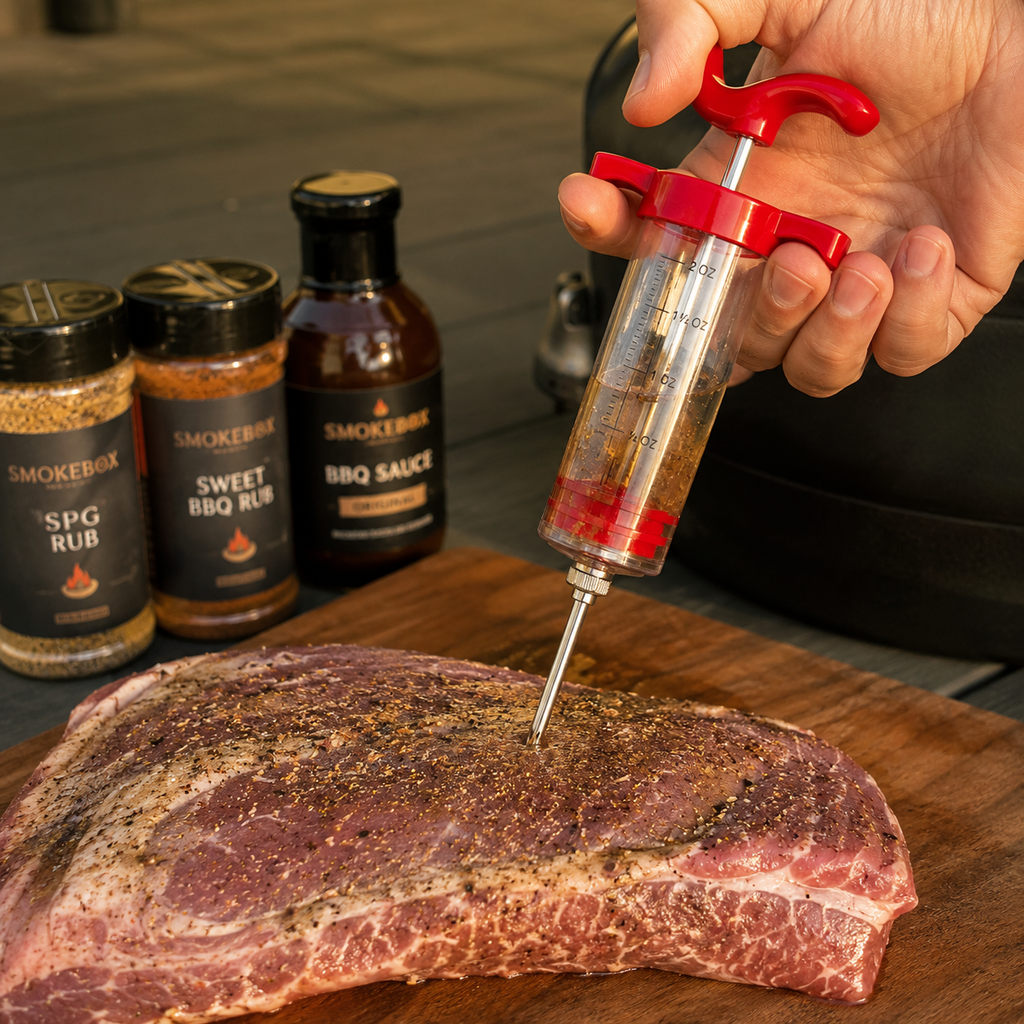 BBQ Syringe for injecting Flavors into Meats