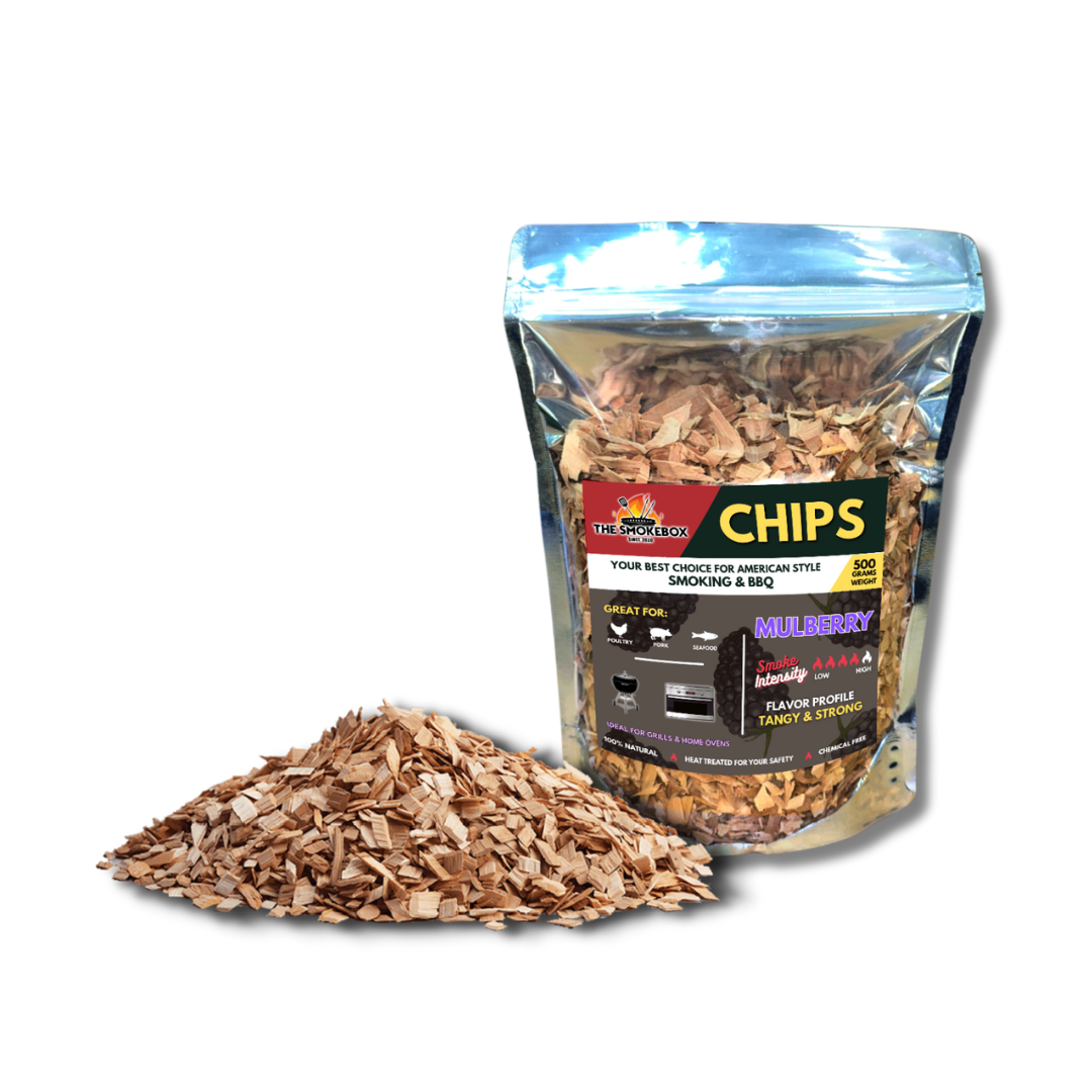 Mulberry Wood Chips for BBQ and Smoking 500 grams