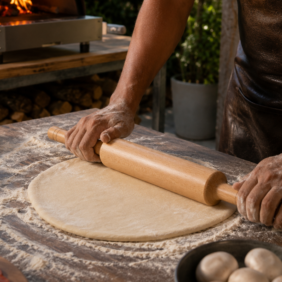 Pinewood Rolling Pin for Pizza (Two sizes)