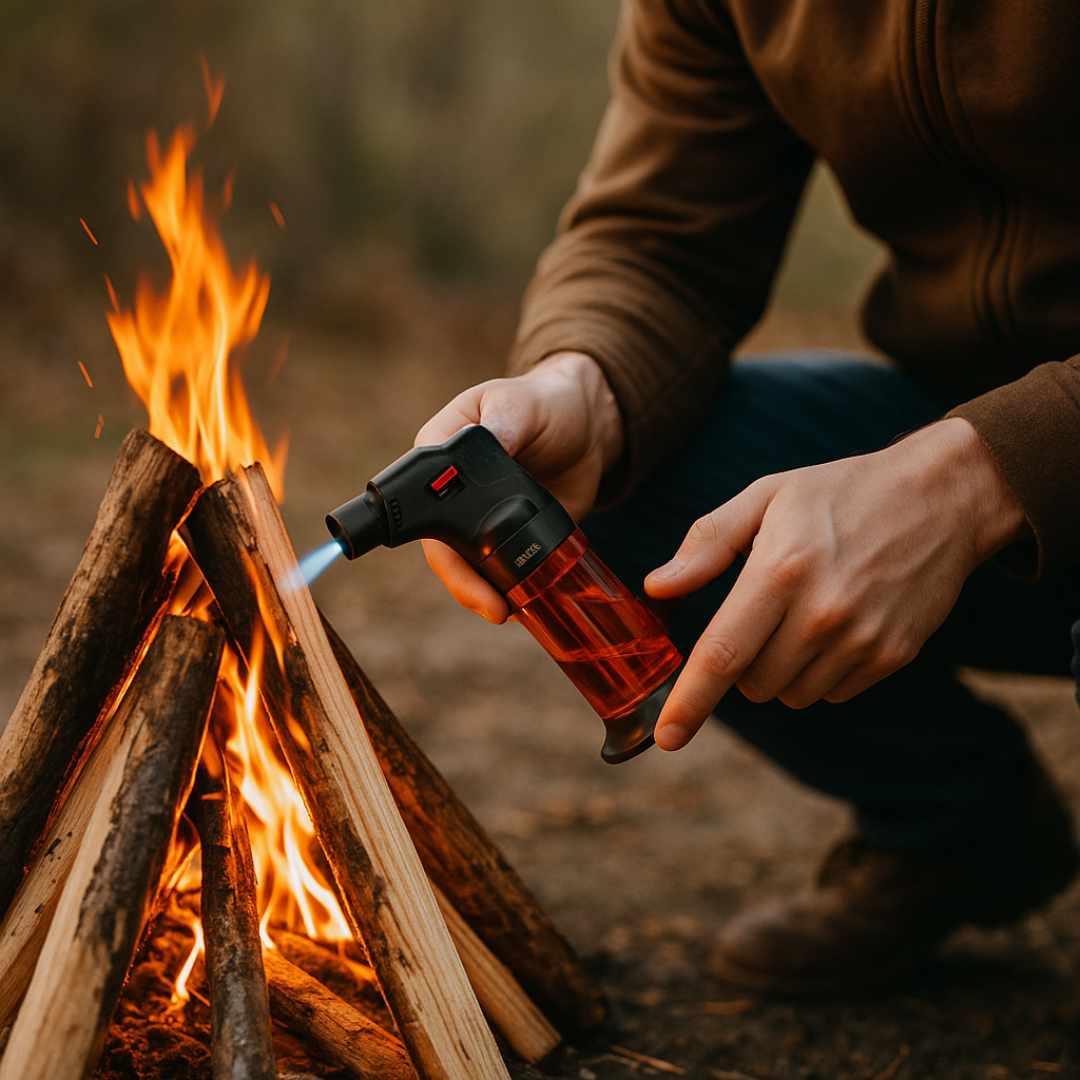 Refillable Gas Torch for Easy Ignition
