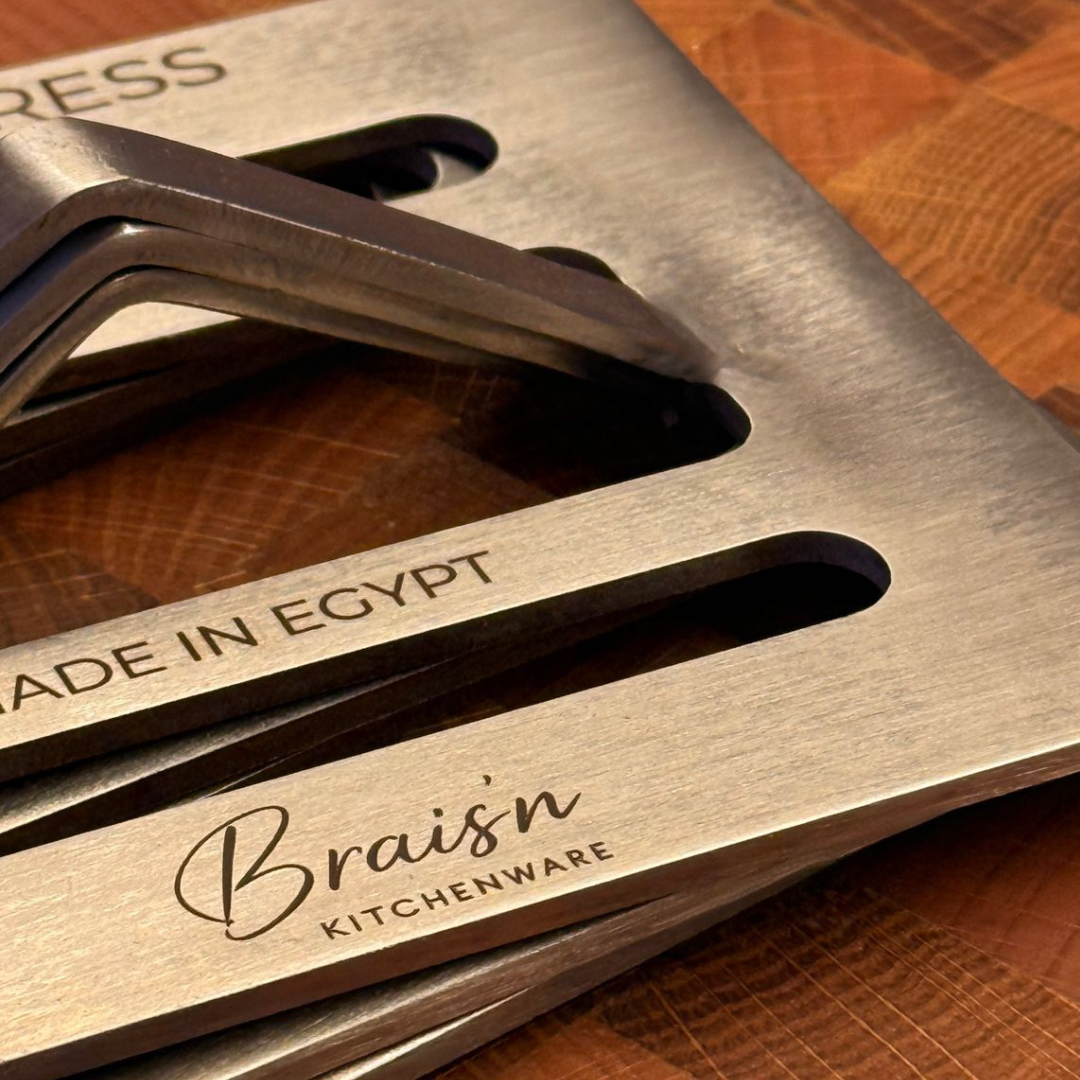 SEAR’N PRESS Professional Steak Press Stainless Steel 430 Grams