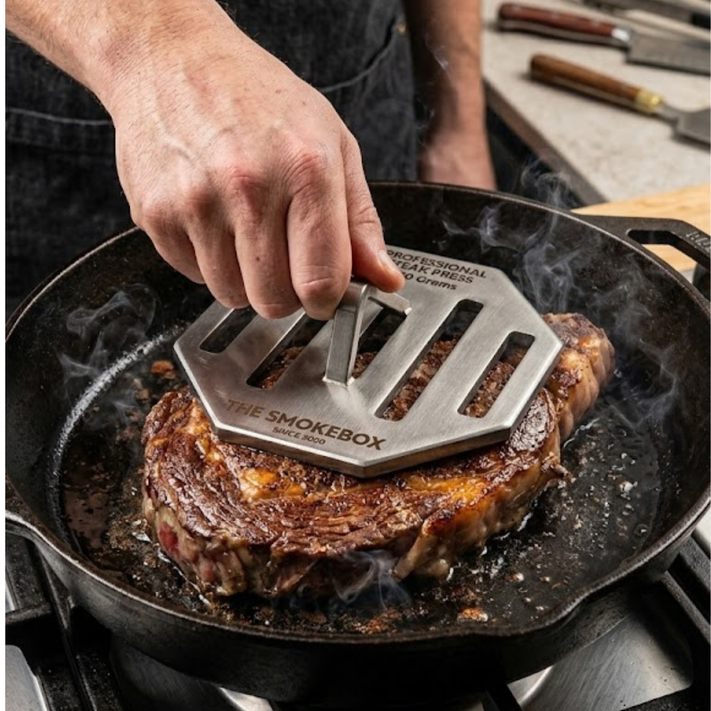 Octagonal Steak Press Stainless Steel 430 Grams