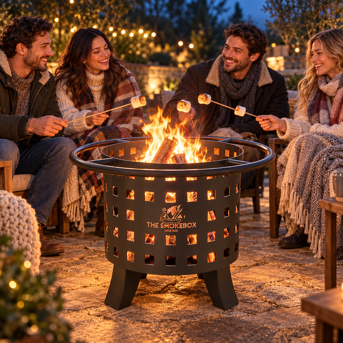 The Embers Firepit for Garden and Outdoor Warming ~ Seats 6 people