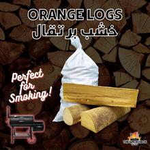 Load image into Gallery viewer, Orange Logs for BBQ and Smoking
